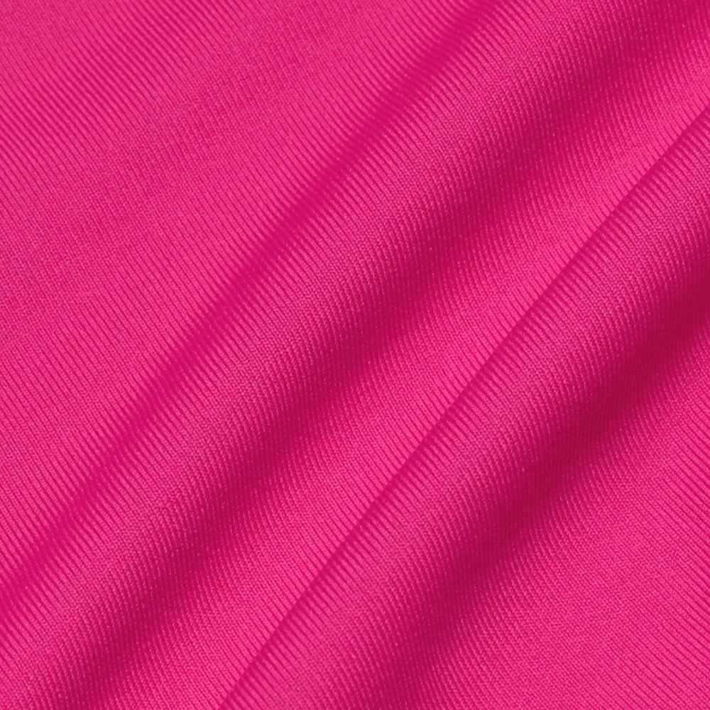ARITZIA BABATON HOT PINK Contour Squareneck Longsleeve mini dress SIZE SMALL - Picture 4 of 4